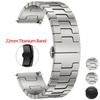 Титановый ремешок для Huawei Watch GT5 Pro GT4/3 4 4 Pro Роскошный браслет из настоящего титана для Amazfit Balance Oneplus Watch 3 2R 22 мм