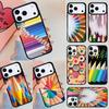 Rainbow Colorful Pencils Phone Case For iPhone 17 Air 14 15 13 12 Max Cover For Apple 16e 11 Pro Max Plus Coque