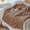 Flannel Fleece Throw Blanket 3D Jacquard Fuzzy Warm Blanket for Couch,Sofa,Bed,Chair,Super Soft Touch Cozy Throw for Mom Thickened Blanket TV Blanket