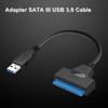 Светодиодный индикатор Внешний HDD SSD USB 3.0 на SATA Адаптер Кабель 22-контактный Конвертер Жесткий Диск Драйвер
