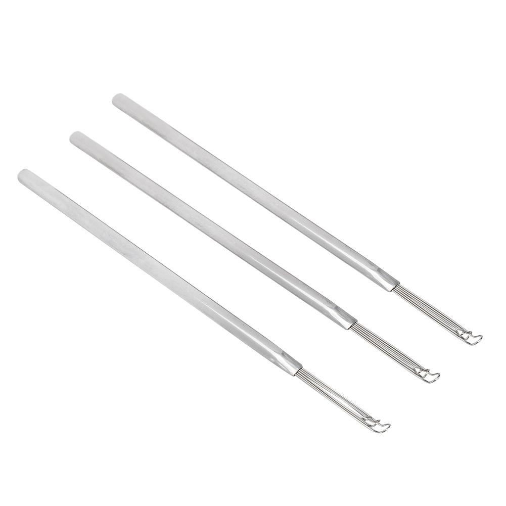 3 шт. Ложка для ушей из нержавеющей стали с тройным кольцом, средство для удаления ушной серы, инструмент для чистки