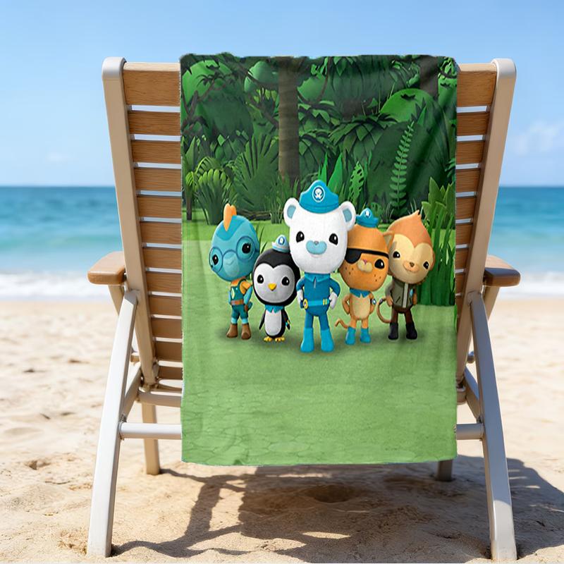 Ultra-Soft Beach Towel with Octonauts Theme,Ideal for Pool - Camping, Diving - Perfect Travel Essential, Vibrant Beach Towel.