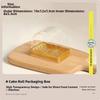 50pcs Half Moon Shape Egg-Yolk Puff Container Transparent Gift Package Box  Party Supplies