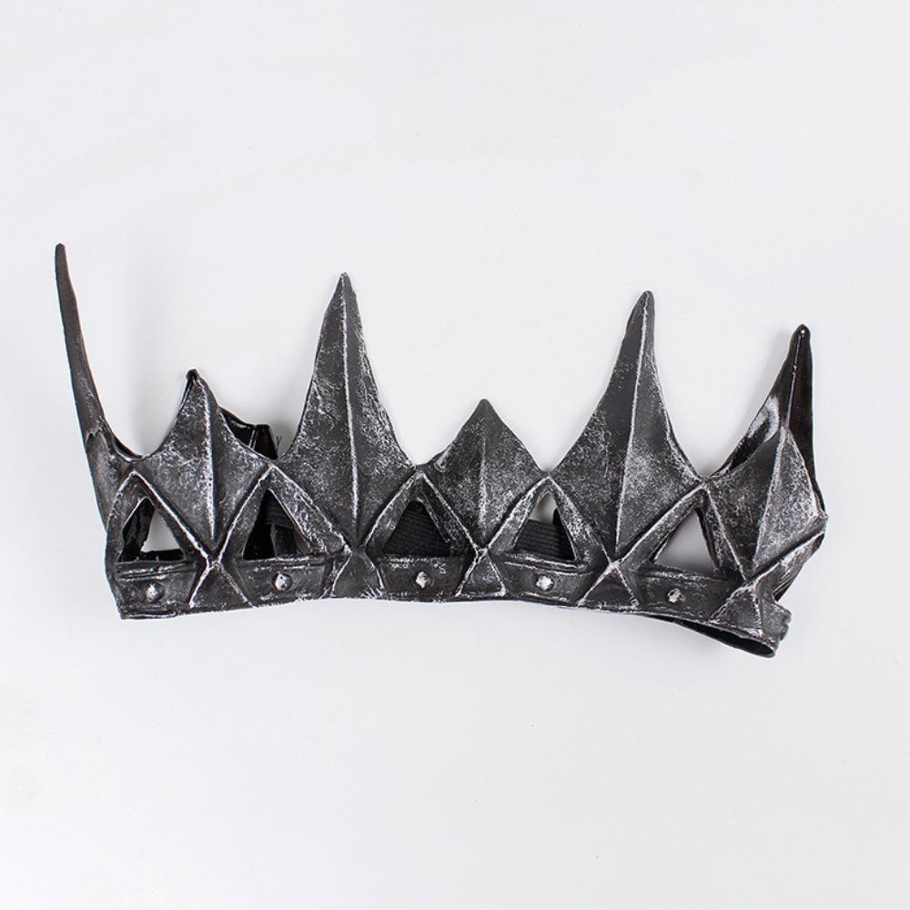 Wild Man Style Medieval Crown Headdress Vinyl Headpiece Medieval Cosplay Headpiece Unisex