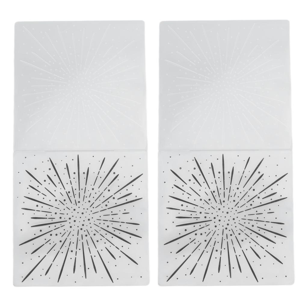 2 шт. Папки для тиснения Пластиковый материал Прозрачный внешний вид Изготовление тисненого шаблона для карты