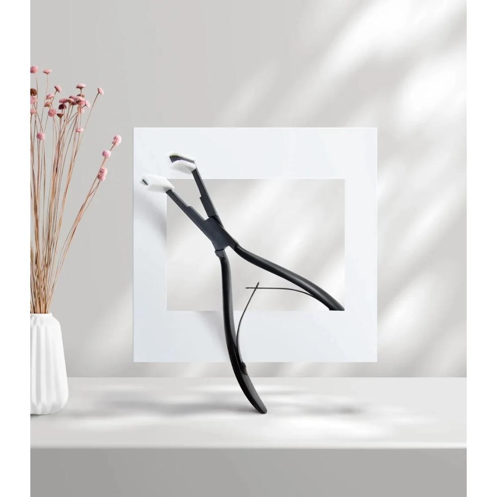 Boymia Pro Tape Extensions Press Plier из нержавеющей стали Многофункциональные инструменты для волос Эргономичный дизайн Форма палубы 4,5 см