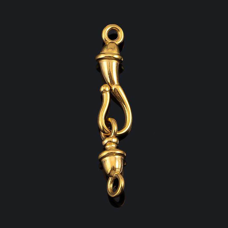 Stainless Steel Hand-Shape Toggle Connectors DIY Jewelry Making Bracelet Clasps Bulk Accessories