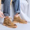 Autumn Winter Shoes Men’s Work Ankle Boot Casual Shoes Outdoor Male's Sneakers Vintage Cow-Suede Leather Short Boots