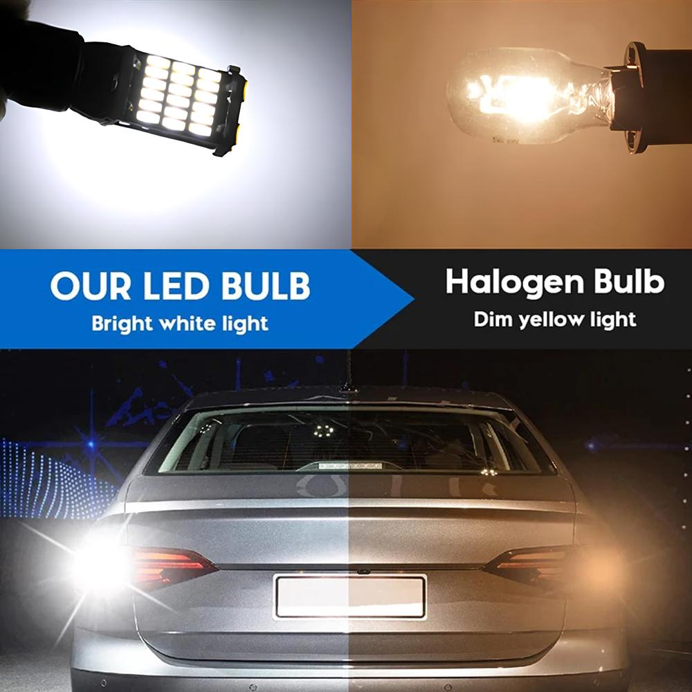 2X 921 912 W16W T15 30/45SMD Chipsets LED Canbus Error Free Bulbs For Backup Reverse Lights 1000 Lumens 6000k Xenon White