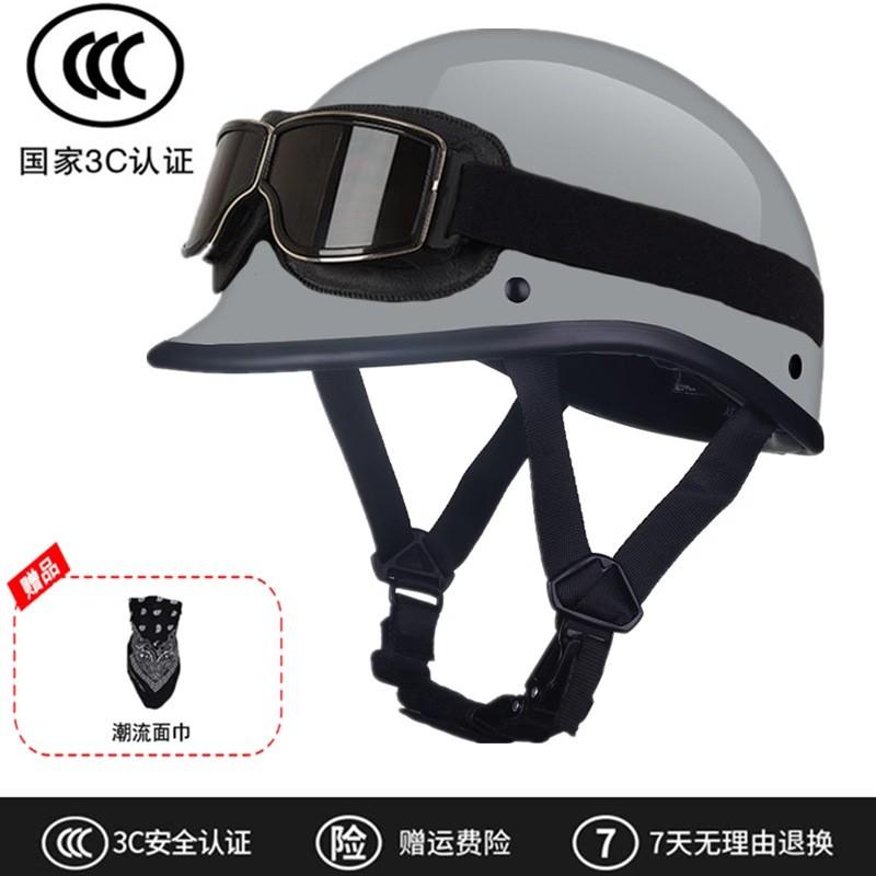 New GB 3C Certified Japanese Style Half Helmet Men Women Motorcycle Retro Riding Safety