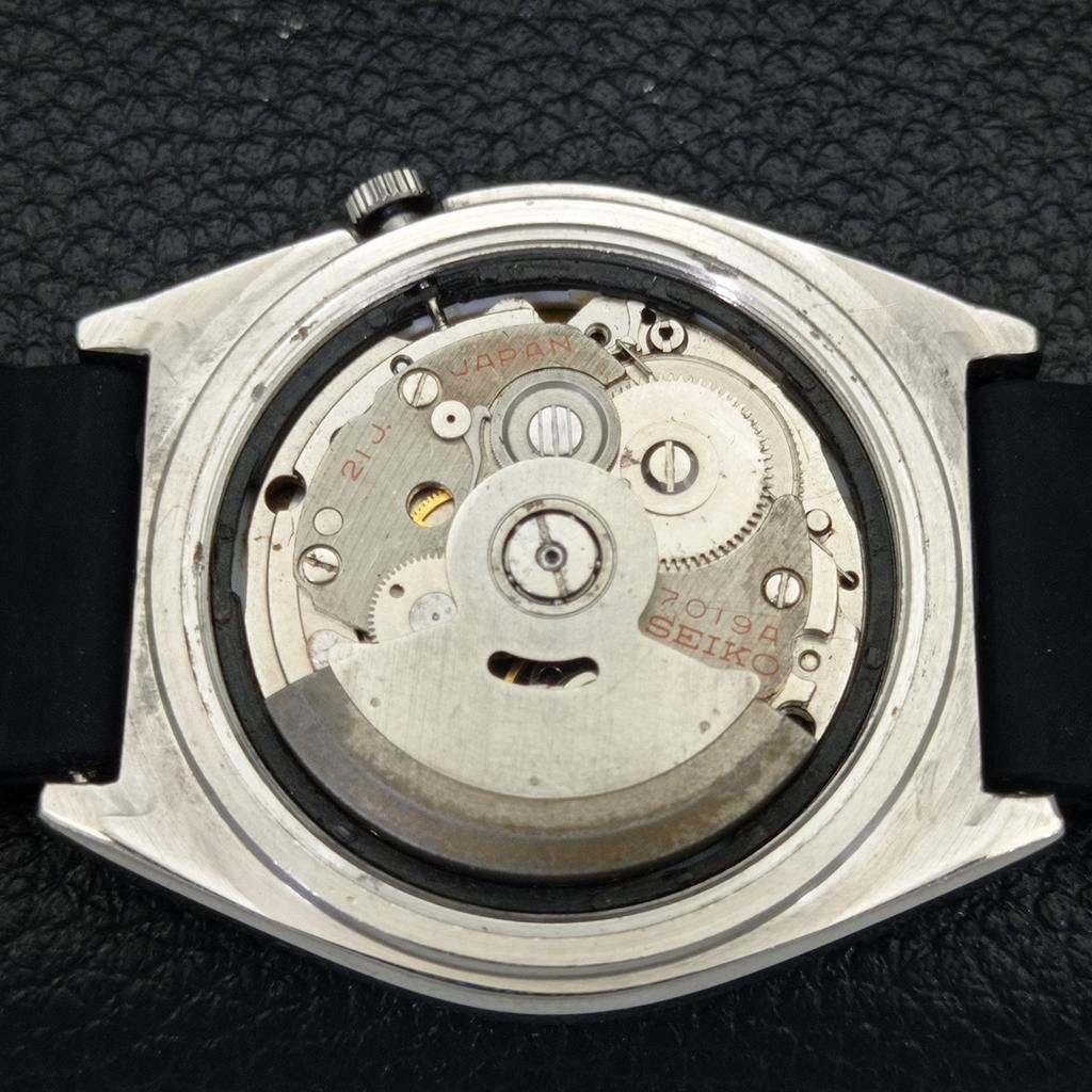 Б/У винтажные мужские часы SEIKO 5 AUTOMATIC 7019A из Японии с черным циферблатом a434967-2 R122-a434967