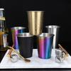 500ml Color Stainless Steel Beer Cups Home Office Water Drinking Cup Coffee Tumbler Tea Juice Milk Wine Mug Kitchen Drinkware