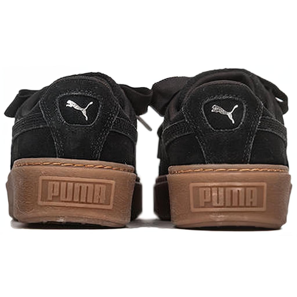 Puma Платформа Поцелуй Замша Черный Женский 366461-01