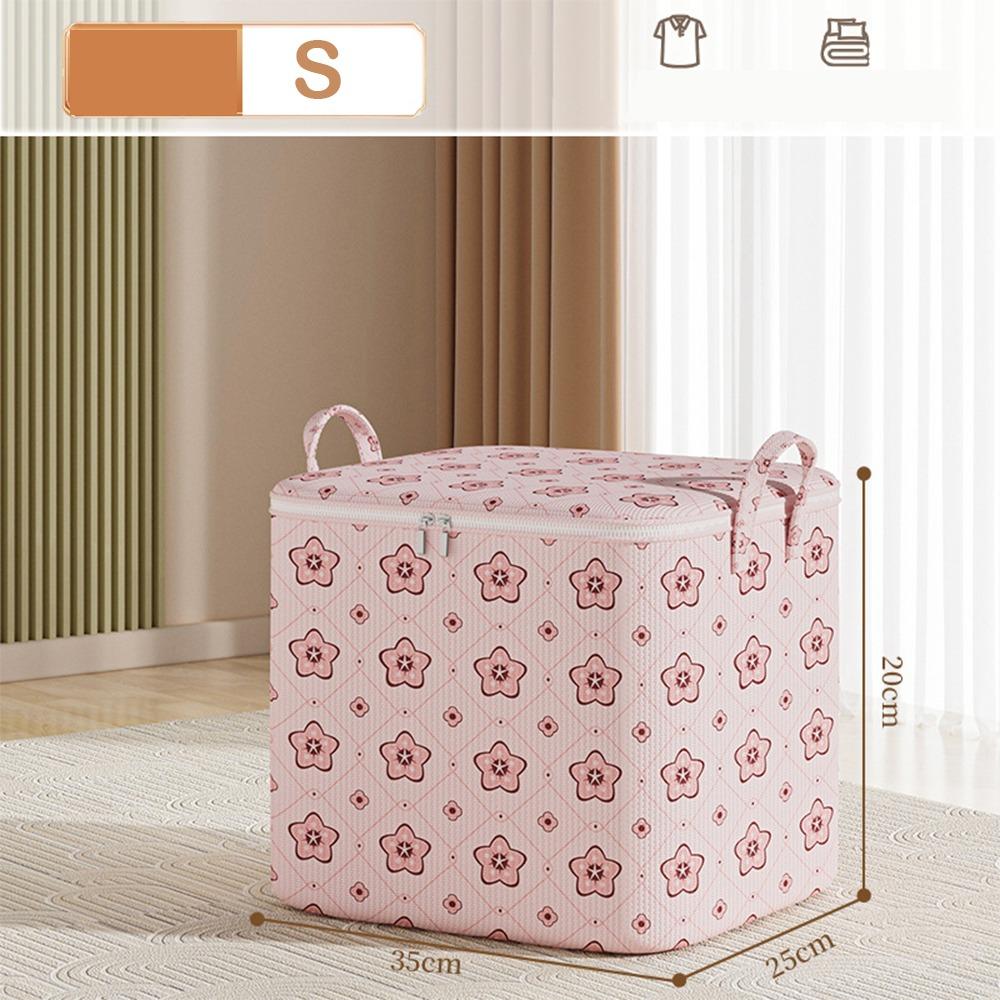 Foldable Clothes Storage Bins With Handle Moving Storage Quilt Bag Closet Storage Box  for Home