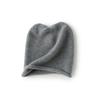 Pure cashmere casual hat unilateral cold-proof knitted thermal head hat crimped solid color versatile pullover hat