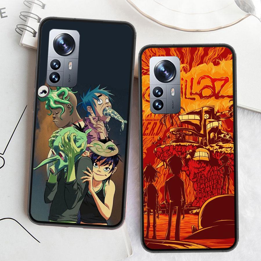 Gorillaz Anime Phone Case For Xiaomi Poco F7 Mi 14 Ultra 15 13 12 Pro 11T 10T 12T Pro 12X 11i 11 10 Lite 5G 9 8 Cover Capa Coque
