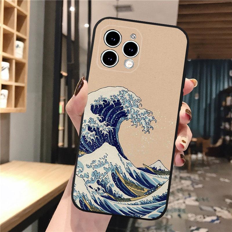 Great Wave Art Phone Case For Iphone 15 14 Pro Max 13 12 11 Pro Max XSMax XR 12 13 Mini 14 Plus