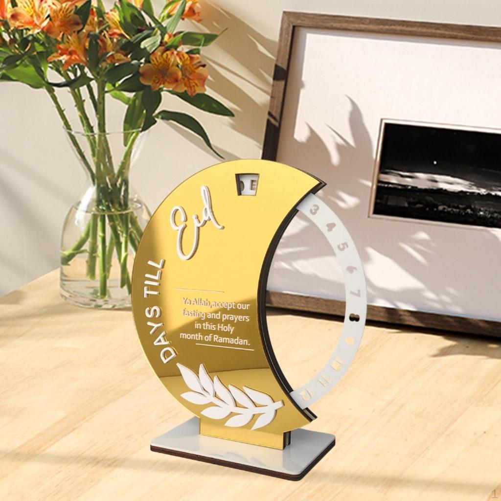 Мусульманский календарь Рамадан Адвент Коллекция акриловых табличек Центральное украшение стола Украшение Ид Мубарак