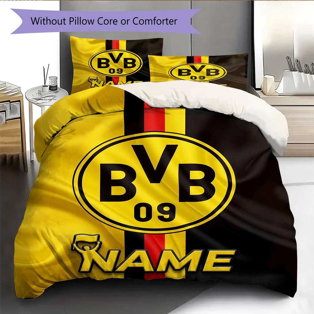 Custom Name,BVB 09 Pattern Bedding Home Decoration Birthday Gift ( 1 duvet cover + 2 pillowcase, without core),fan merchandise.