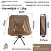 Detachable Swivel Chair Lightweight Folding Chair Backpacking Chair  Fishing Activity