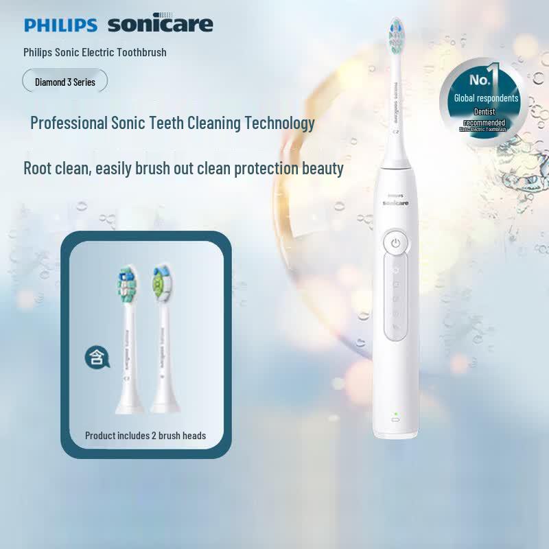 Philips Звуковая электрическая зубная щетка, DiamondClean 3 Series, штепсель CN (адаптер в комплекте)