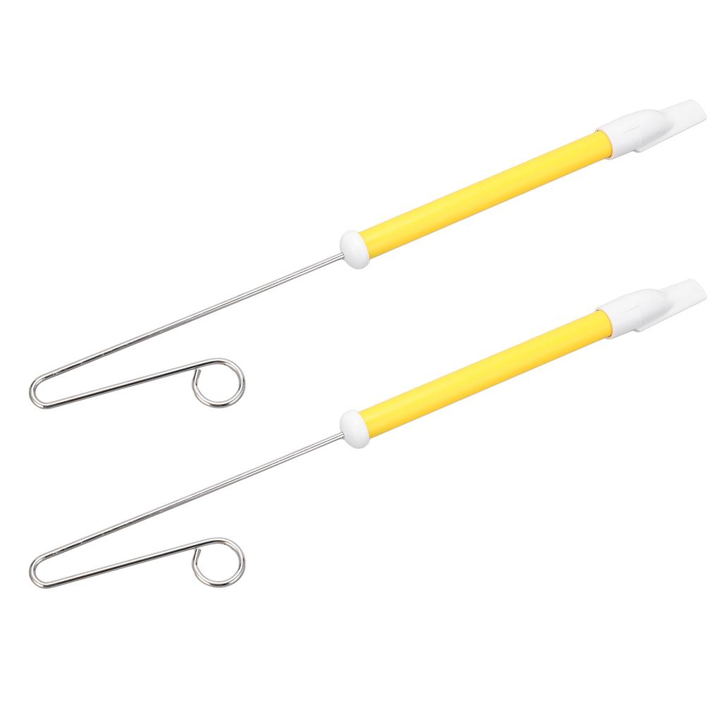 2 шт., игрушка-свисток, металлическая раздвижная флейта, профессиональный музыкальный инструмент для детей, начинающих