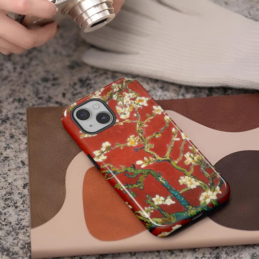 Чехол для телефона Van Gogh Натюрморт Цветочные ветки для Apple iPhone 17 XS XR 13 15 Pro Max Air 11 14 16e 12 Plus 16 Мягкая крышка Capa