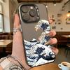 Стилизованный Чехол 'Большая Волна' для iPhone 16 15 14 13 12 11 Pro Max Mini, Ударопрочный, Защита от Царапин