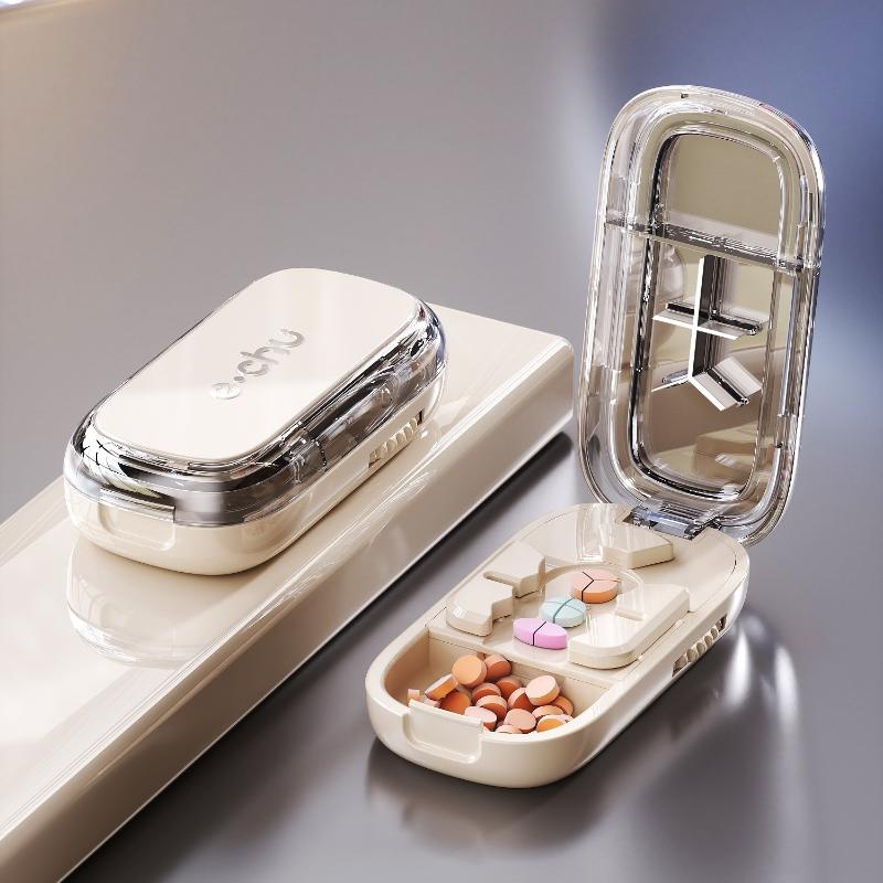 3 в 1 Измельчитель лекарств Точная резка пополам / на треть / на четверть Разделитель лекарств Органайзер Портативный Разделитель таблеток