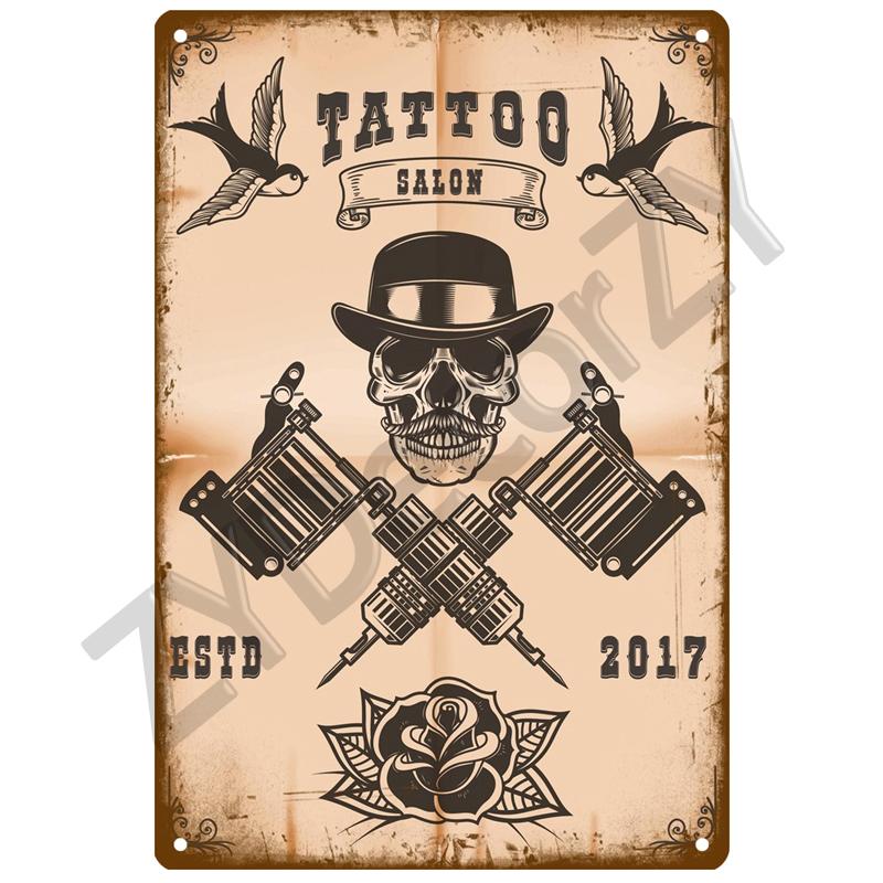 Винтажный домашний декор Жестяная вывеска Парикмахерская Металлическая вывеска Плакат Бар Паб Ретро-табличка Стрижка и бритье Борода Железные картины Художественные пластины