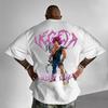 Dragon Ball Mens Loose Animation Printed Cotton TShirt 2026 Summer Streetwear Casual High Quality Cotton TShirt Tees Tops