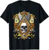 Masonic Skull Freemason Illuminati Eye Esoteric Conspiracy Unisex T-Shirt