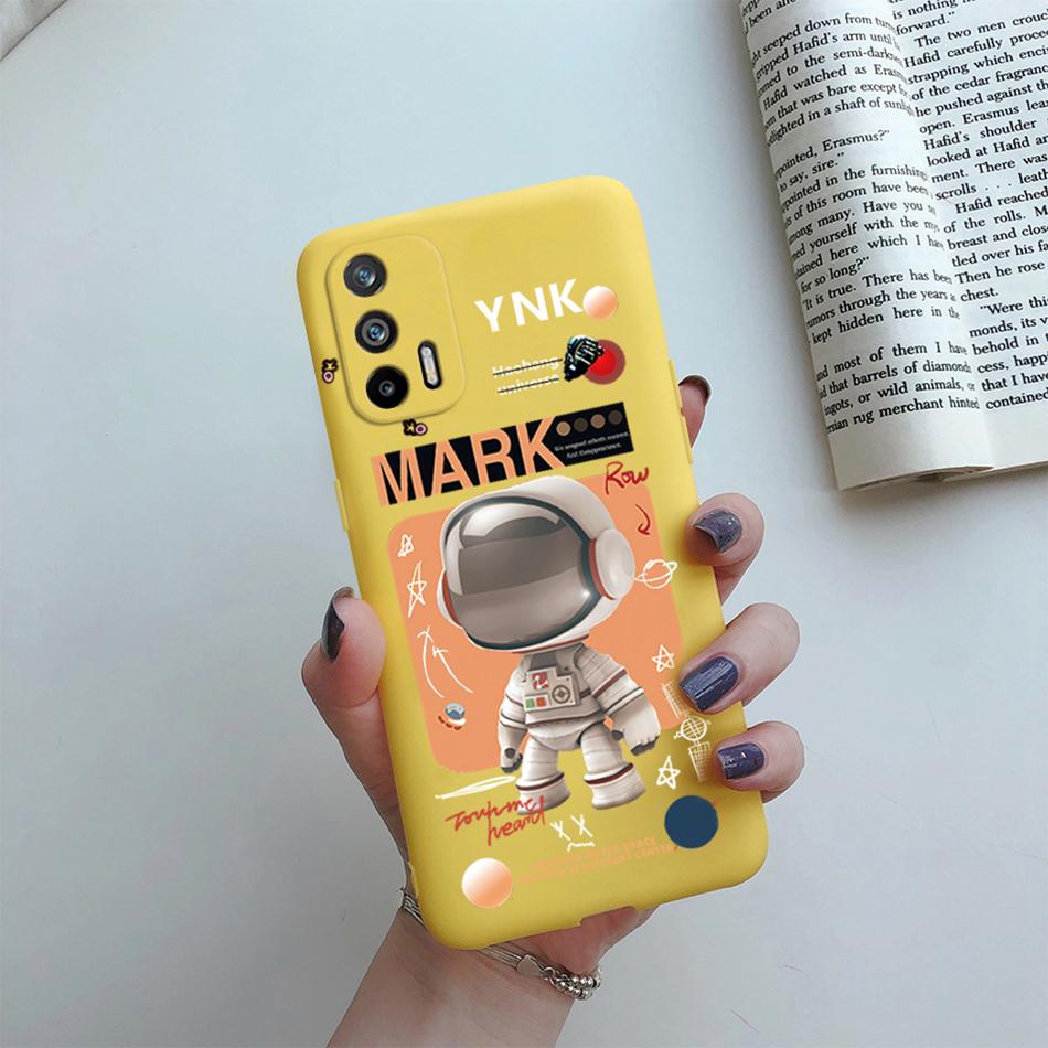 Чехол для Realme GT 5G RMX2202 Силиконовый Мягкий Милый Мультяшный Цветок Чехол для Телефона Для Realme GT 5G Чехол Funda Для RealmeGT 5G Чехол