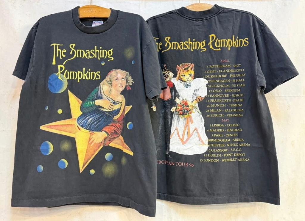 SMASHING PUMPKINS 1996 EURO Infinite Sadness Cat Wedding VTG XL T-Shirt REPRINT