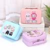 Cute Cartoon Labubu Makeup Bag Multi Functional Handheld Portable Storage Small Square Bag For Children'S Birthday Gifts