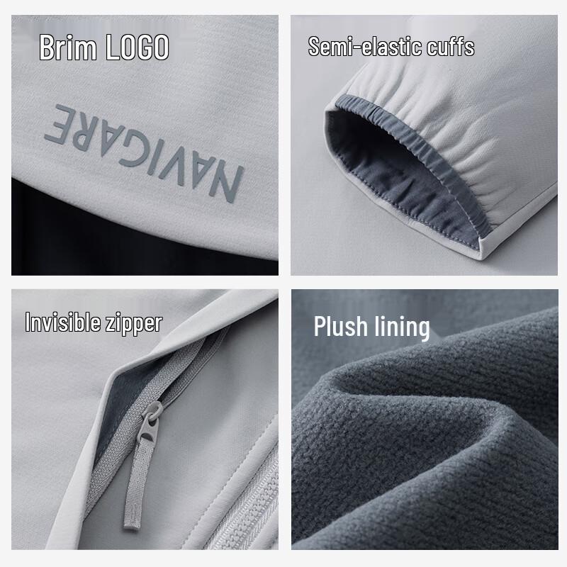 Navigare Мужская водонепроницаемая куртка с флисовой подкладкой и капюшоном для активного отдыха