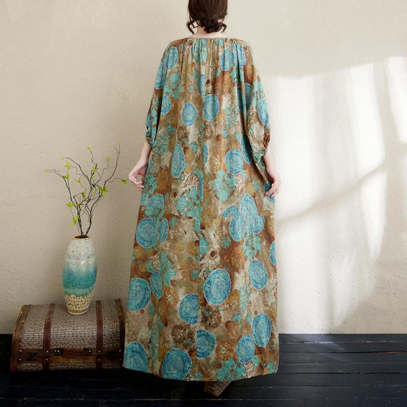 DIMANAF 2025 Летнее платье больших размеров для женщин Повседневное винтажное базовое длинное пляжное элегантное свободное платье