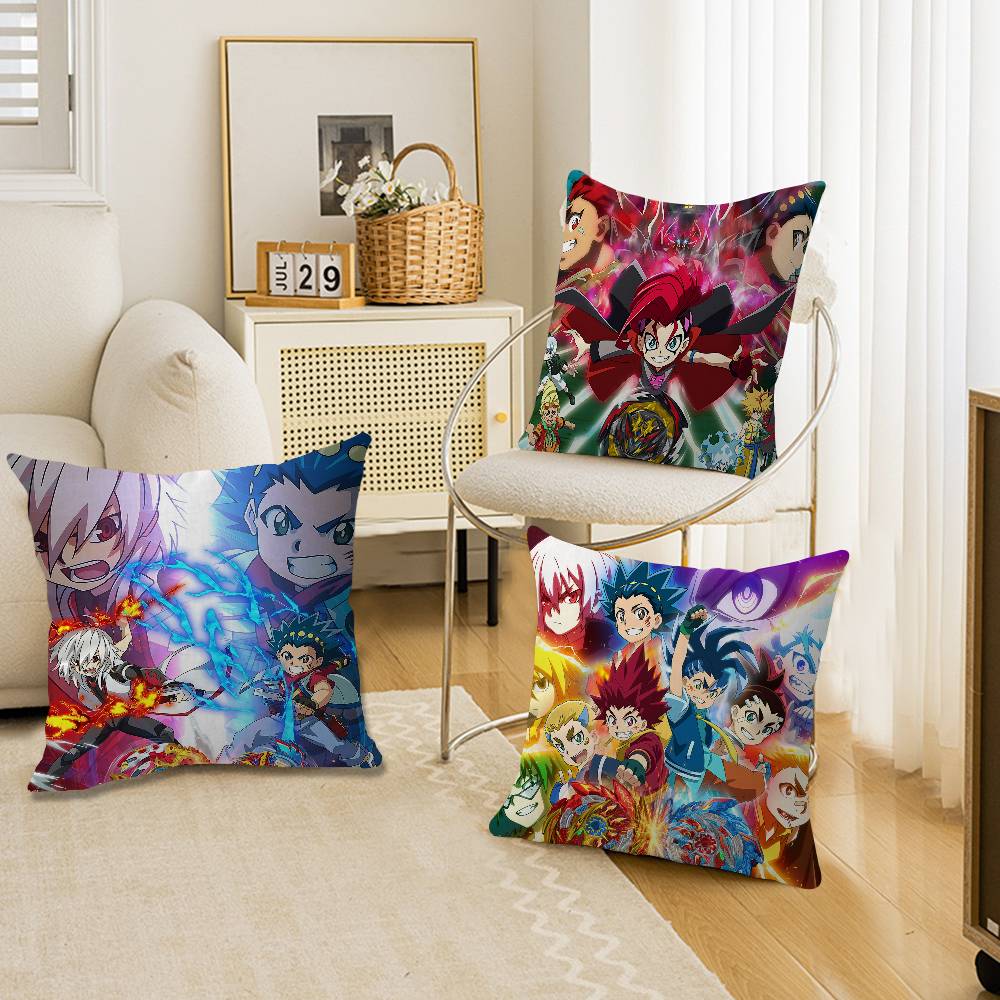Cool BBeyblade Burst Pillow Cover Design Cushion Cover Decor Holiday Decorati