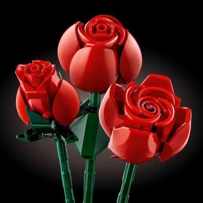 LEGO® 10328 Icons Le Bouquet de Roses - Fleurs Artificielles pour Décorer - Cadeau de Saint-Valentin pour Adultes - Botanicals