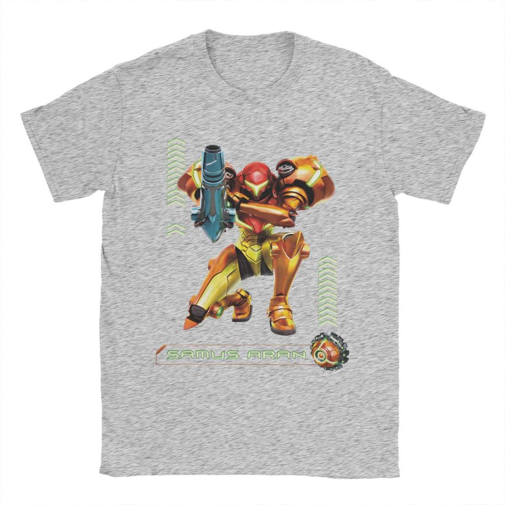 Unisex TShirt Samus Aran Super Metroid Awesome Pure Cotton Tee Shirt Short Sleeve T Shirts O Neck Clothes Summer
