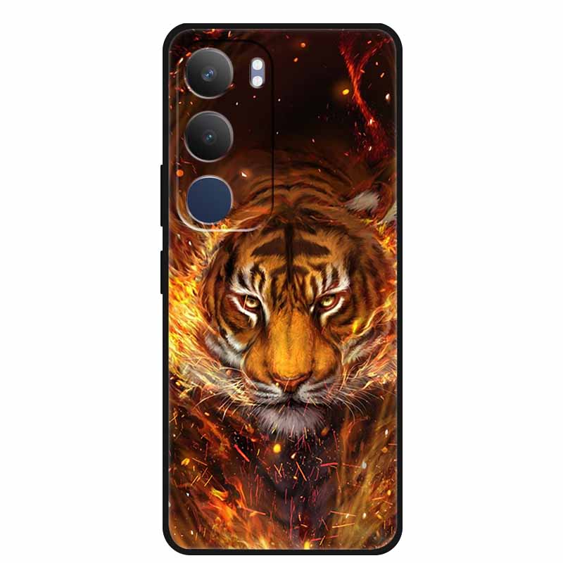 Чехол для Vivo Y19s 4G Y 19s 6.68" Мягкий силиконовый ТПУ чехол для телефона для Vivo Y19s Pro 4G Мультяшное животное Ударопрочный чехол Y19 s Pro 4G
