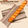 Форма для багета, антипригарная волнистая форма для багета, перфорированный противень для выпечки багета из итальянского хлеба на закваске