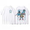 Pokmon Pikachu Gengar CharUnisexder White Tshirt Unisexs 2026 Summer Fashion Oversize Street Casual Y2K Tops Streetwear Clothing