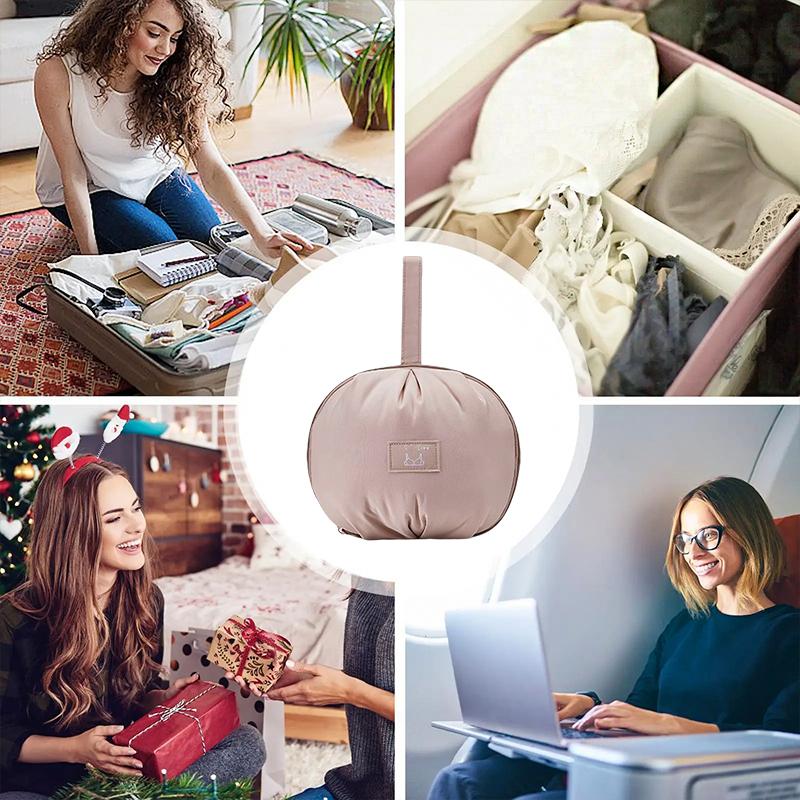 1 шт. Компактное ультралегкое нижнее белье для экономии места, дорожная многофункциональная сумка-органайзер для конфиденциальности, эстетичная полиэстеровая портативная сумка для хранения