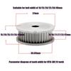 HTD5M timing pulley kit 60 teeth 20teeth 1:3 reduction ratio width 15mm arc synchronous belt optional kit combination 5M 60T 20T