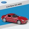 Welly 1/24 Mercedes Benz SLS AMG Сплав Спортивная Модель Литье под Давлением Металл Гоночный Автомобиль Модели Коллекция Игрушка Подарок для Детей