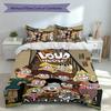 3pcs Custom Name The Loud House Bedding Set,Includes 1 Duvet Cover and 2 Pillowcases,All-season Bedroom Decor