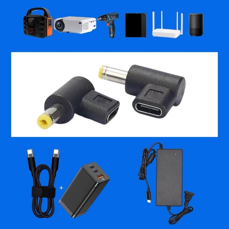 USB C на 4.0x1.7 мм Прямой ток Мост с выходом 27 Вт 36 Вт 100 Вт для светодиодных светильников Ноутбуков Электроники Зарядка