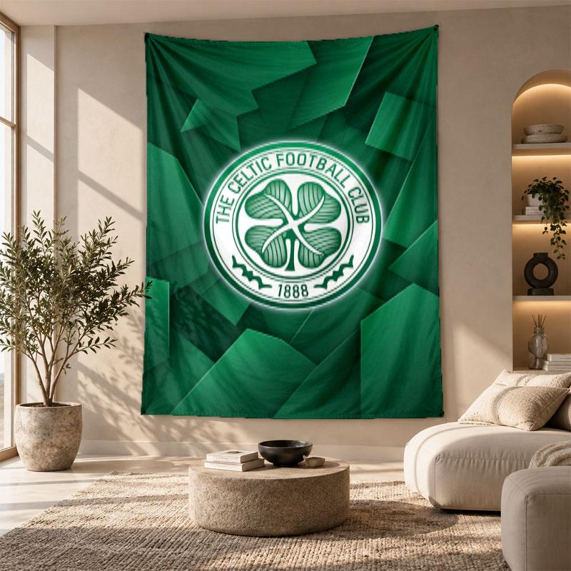 Decorative Tapestry,Celtic FC Printed Wall Art, Lightweight Wall Hanging For Bedroom Background