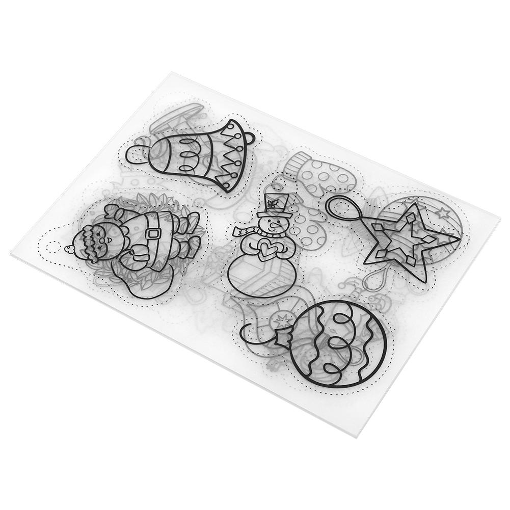 12 шт. термоусадочных листов, рождественский набор, маленькие узорчатые аксессуары ручной работы